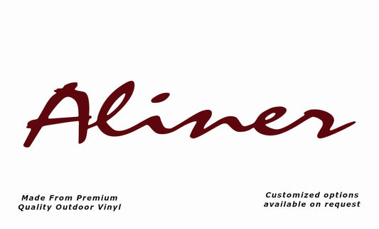Avan aliner 2002-2011 camper replacement vinyl decal sticker in purple red.