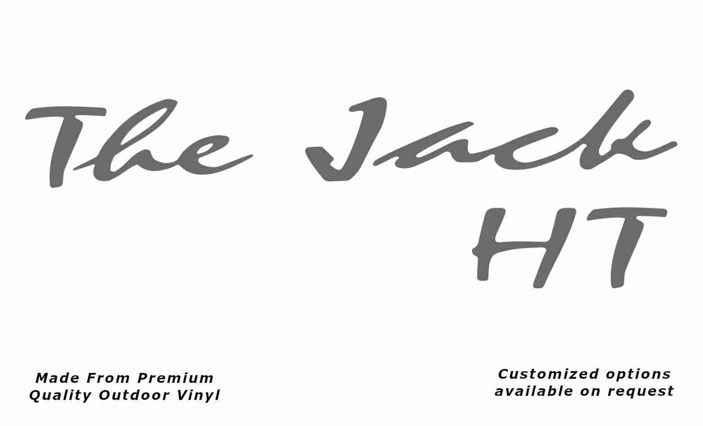 Avan the jack ht caravan replacement vinyl decal sticker in silver grey.