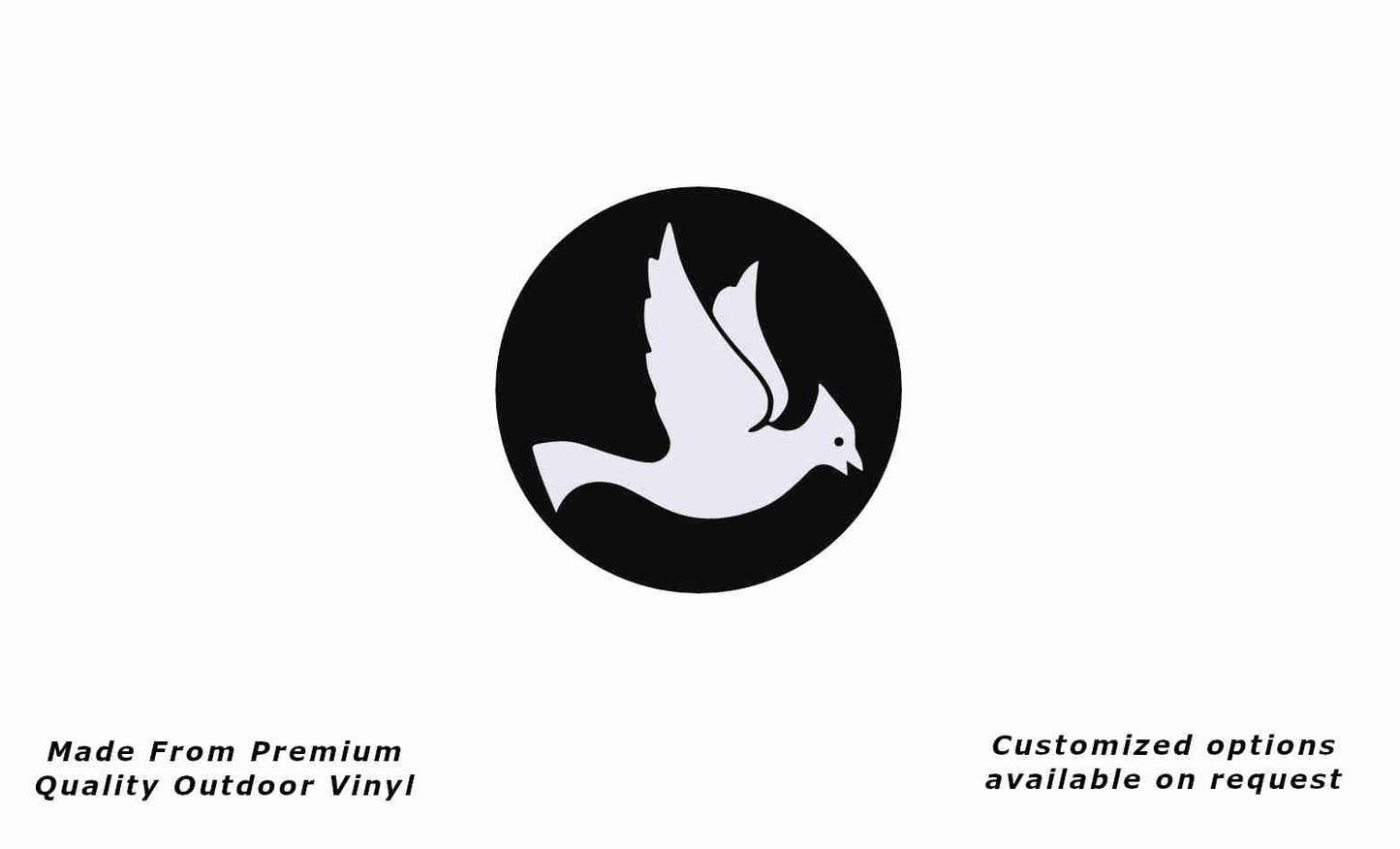 Jayco bird 1980s right ver2 caravan replacement vinyl decal sticker in black and white.