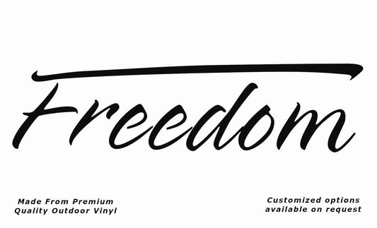 Jayco freedom 2002 caravan vinyl replacement decal sticker in black.