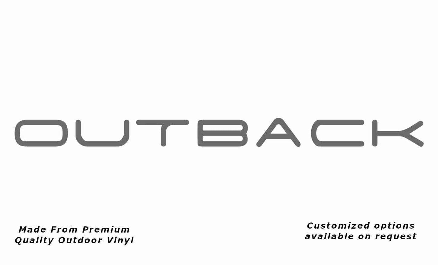 Jayco outback 2016 caravan vinyl replacement decal sticker in silver grey.