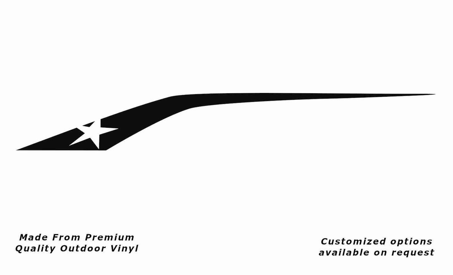 Jayco starcraft 2013 tick caravan vinyl replacement decal sticker in black.
