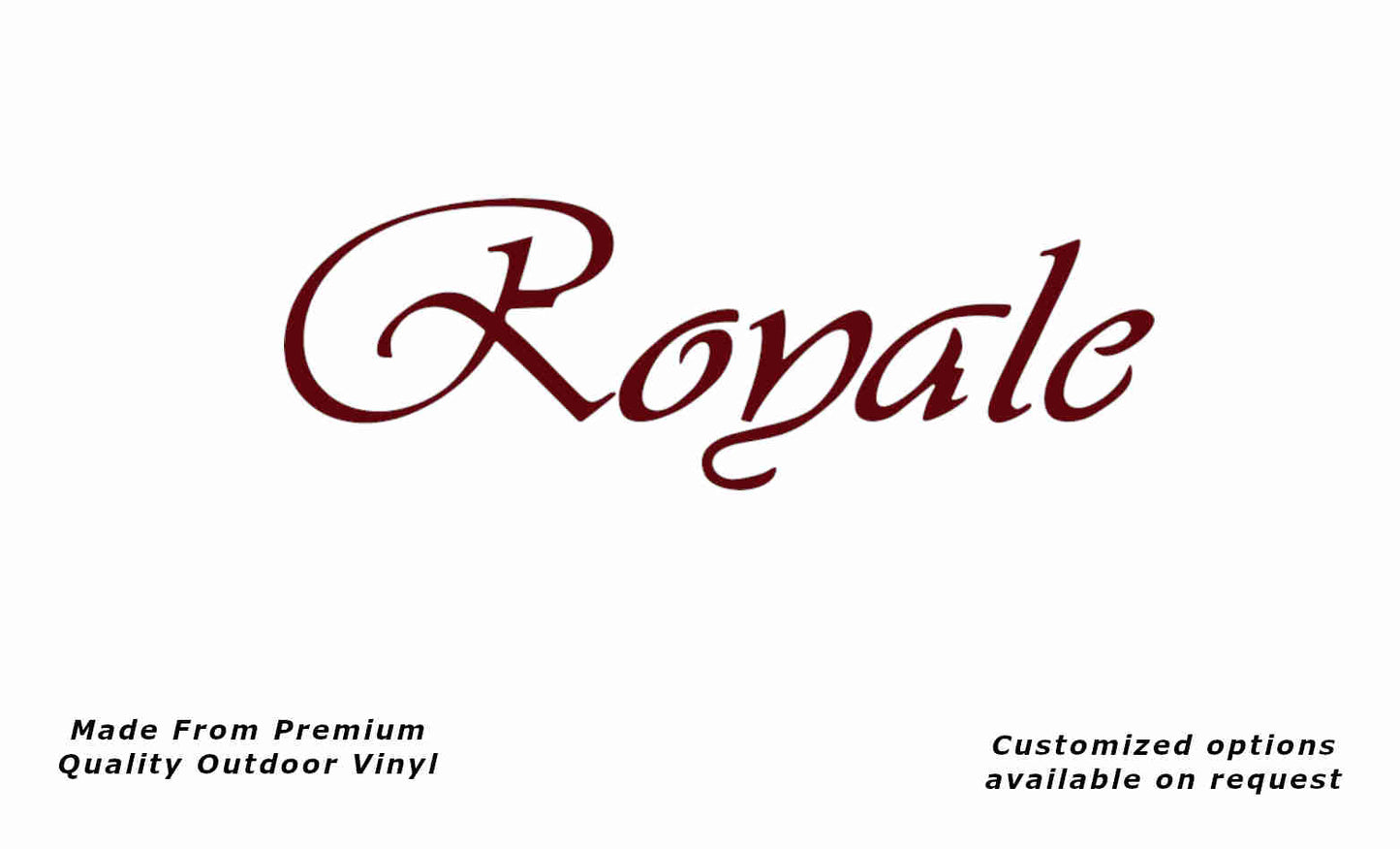 Windsor statesman royale 1990s caravan replacement vinyl decal sticker in purple red.