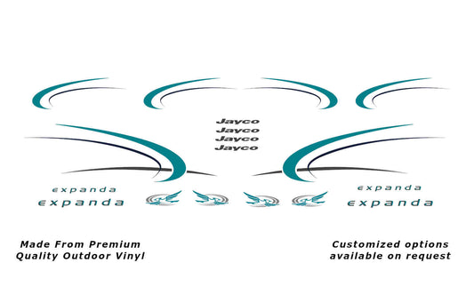 ayco Expanda 2007 replacement vinyl decal kit, suitable for the 18ft model.