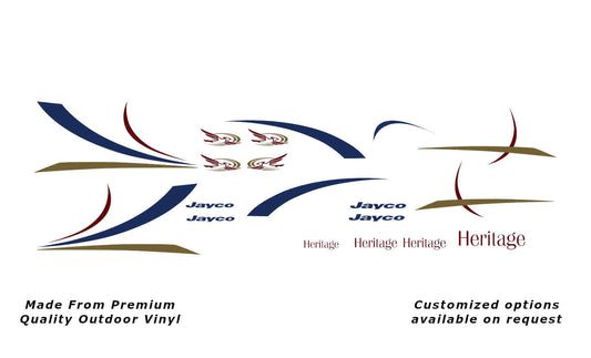 Jayco Heritage 2005 replacement vinyl decal kit.