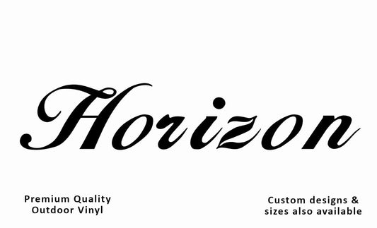 Millard horizon 2006-2008 caravan vinyl replacement decal sticker in black.
